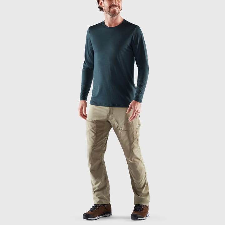 Fjällräven Men's Abisko Wool Ls Laurel Green Fjällräven