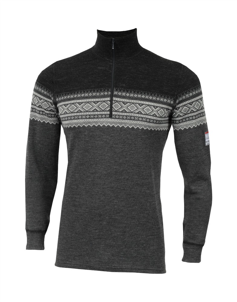 Men's DesignWool Marius Mockneck Gråfjell | Buy Men's DesignWool