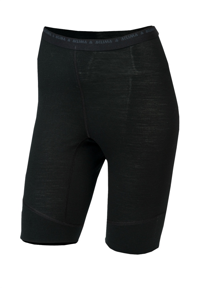 Underwear Bottom | Lightwool Long Shorts W'sjet black L | Aclima