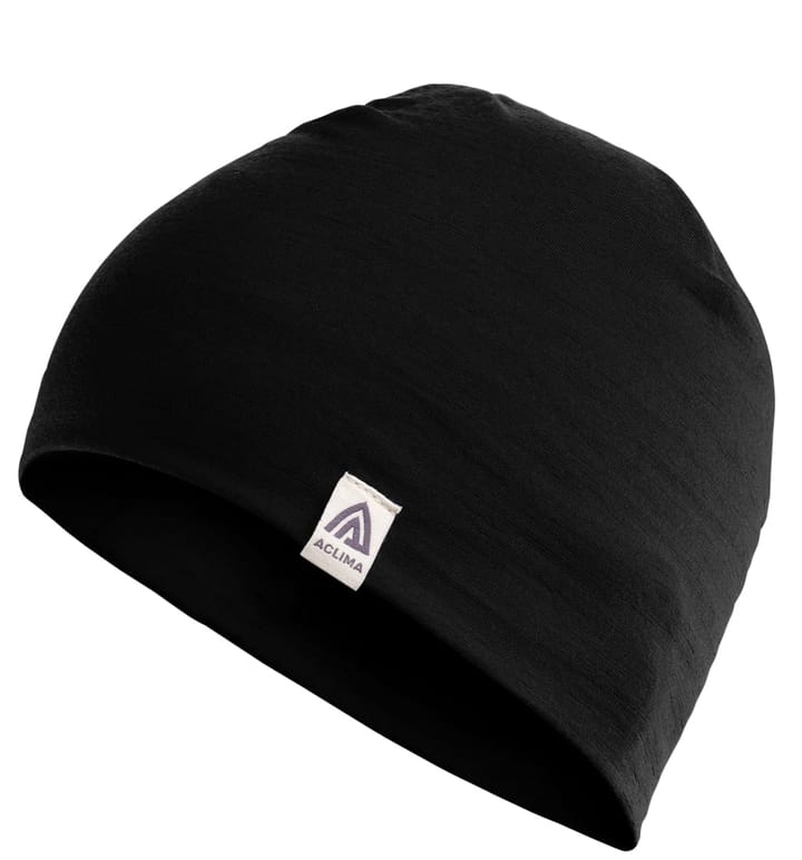 Aclima LightWool Relaxed Beanie Jet Black Aclima