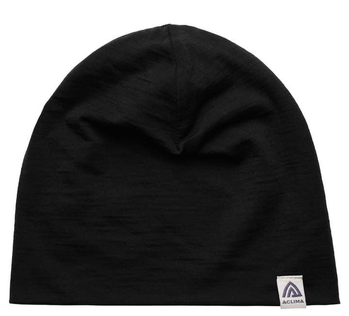 Aclima LightWool Relaxed Beanie Jet Black Aclima