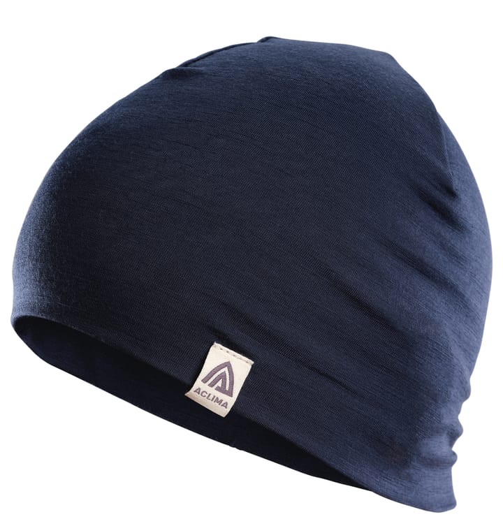 Aclima LightWool Relaxed Beanie Navy Blazer Aclima