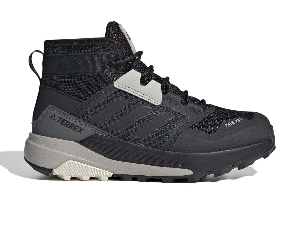 Adidas Kids' Terrex Trailmaker Mid RAIN.RDY Core Black/Core Black/Alumina