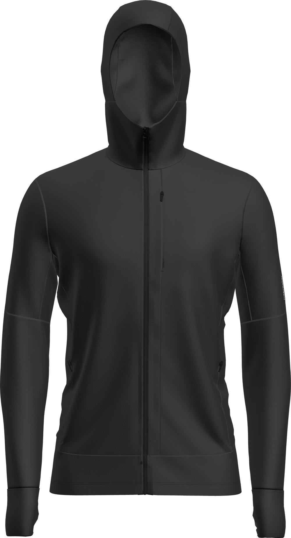 Icebreaker Men's Merino 260 Quantum Iv Longsleeve Zip Hoodie Black