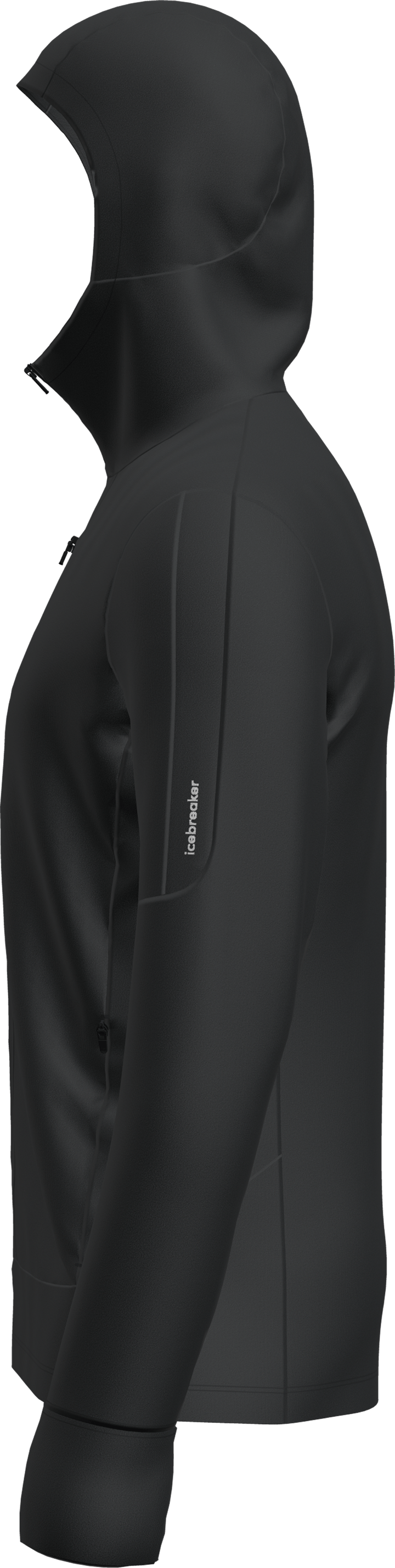 Icebreaker Men's Merino 260 Quantum Iv Longsleeve Zip Hoodie Black Icebreaker