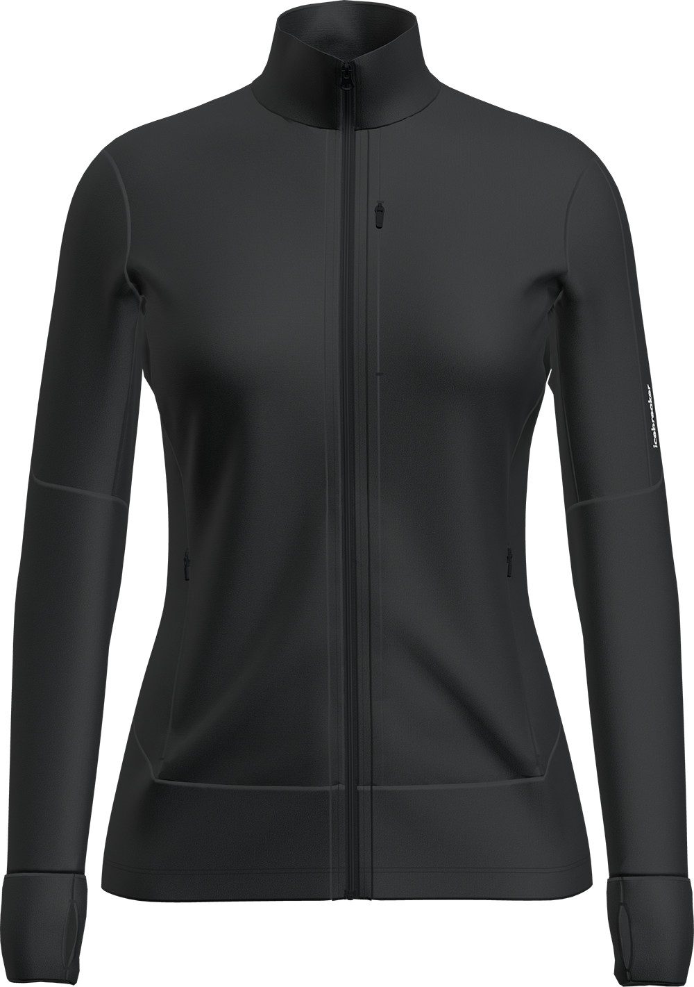 Icebreaker Women’s Merino 260 Quantum Iv Longlseeve Zip Black