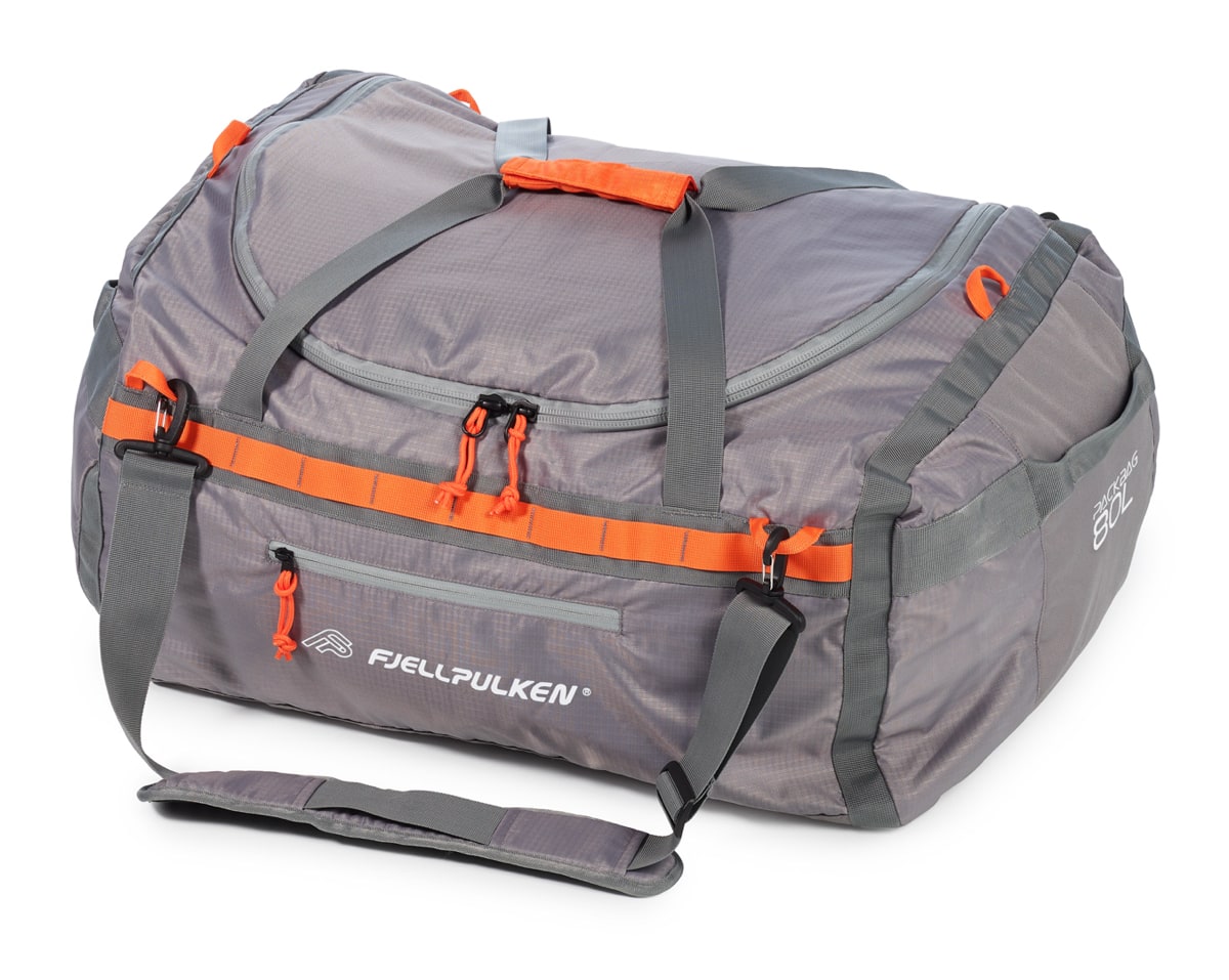 Pulk Bag | Pack Bag 80 L Grey/Orange | Fjellpulken