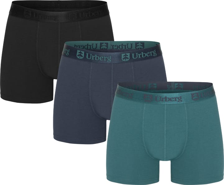 Urberg Men's Isane 3-pack Bamboo Boxers Black/Blue/Green Urberg