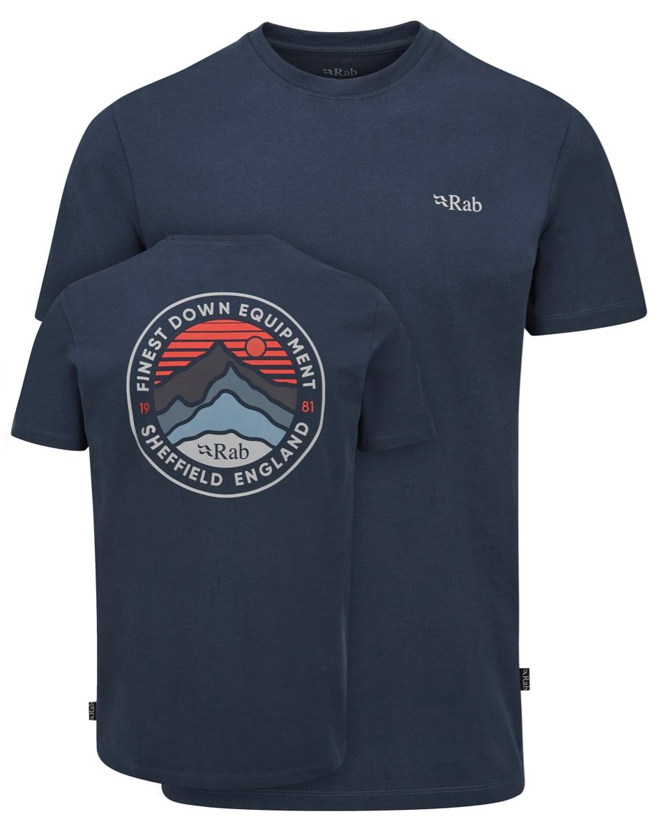 Rab Basecamp 3 Peak Tee Tempest Blue