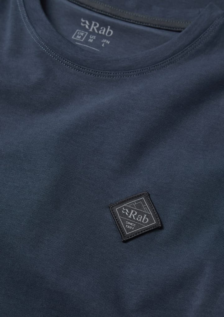 Rab Basecamp Logo Badge Tee Tempest Blue Rab