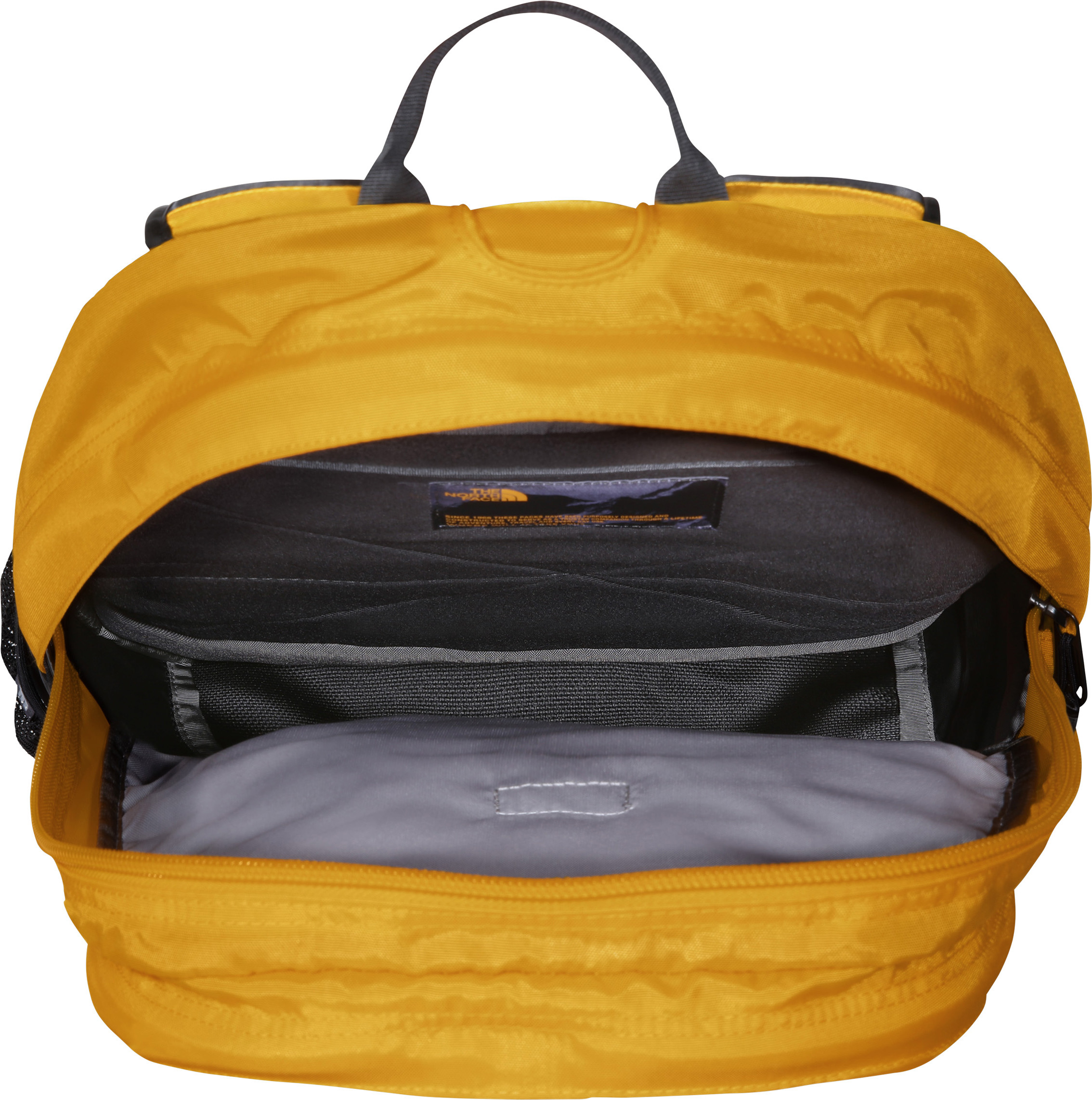 North face backpack gold zipper online