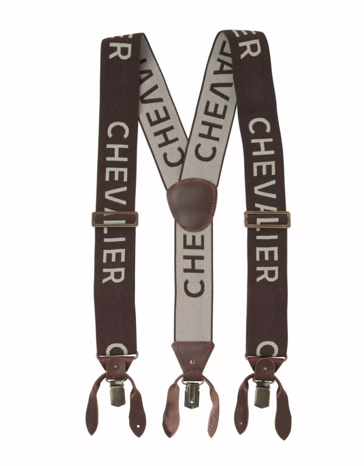 Chevalier Chevalier Logo Suspenders Brown Chevalier