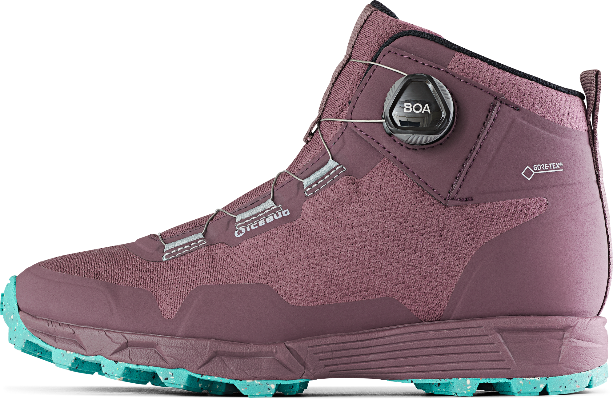 Icebug Women’s Rover Mid RB9B Gore-Tex Dust Plum/Mint