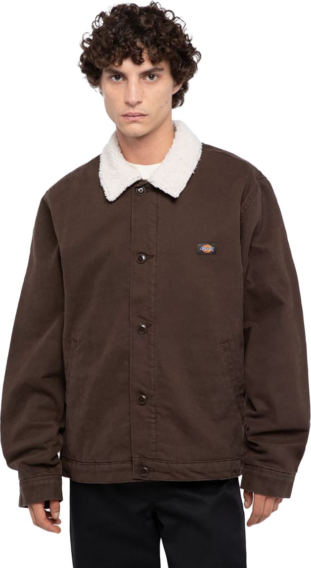 Dickies Men's Duck Canvas Deck Jacket Dark Brown Dickies