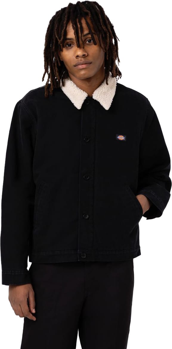 Dickies Men's Duck Canvas Deck Jacket Sw Black Dickies