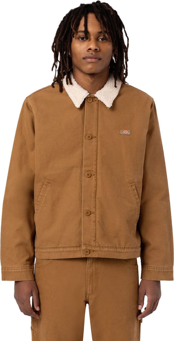 Dickies Men's Duck Canvas Deck Jacket Sw Brown Duck Dickies