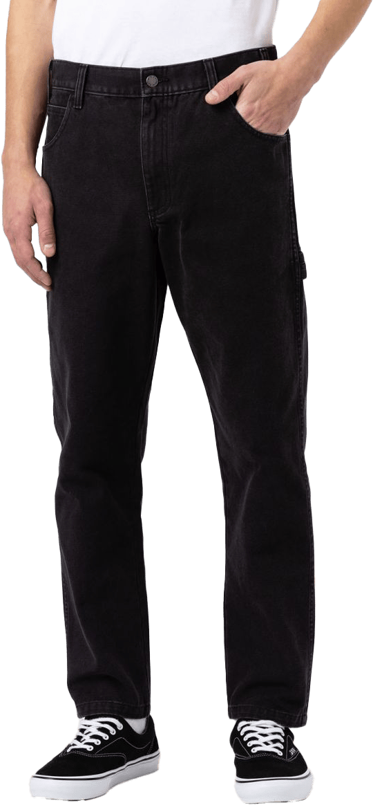 Men's Duck Canvas Carpenter Pants SW BLACK Dickies