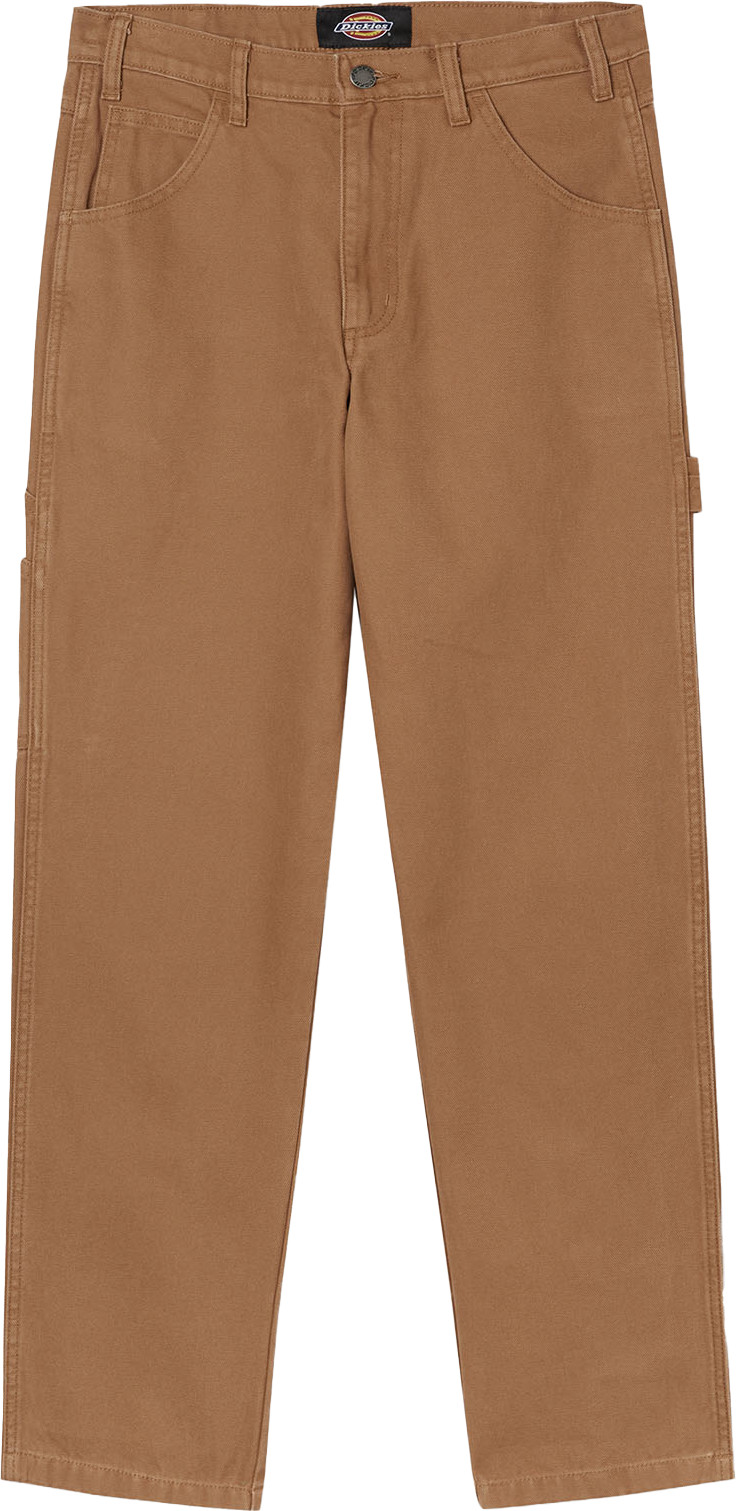 Dickies Men’s Duck Canvas Carpenter Pants Stone Washed Brown Duck