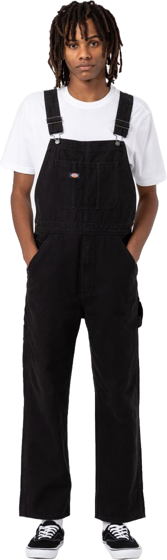 Dickies Men’s Duck Canvas Bib Sw Black