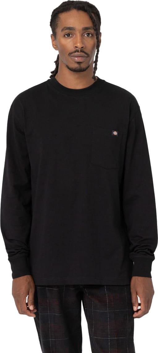 Dickies Men's Luray Long Sleeve Pocket T-Shirt Black Dickies