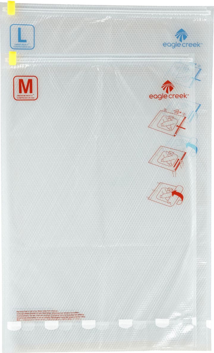 Eagle Creek Pack-It Compression Sack Set M/L Transparent Eagle Creek