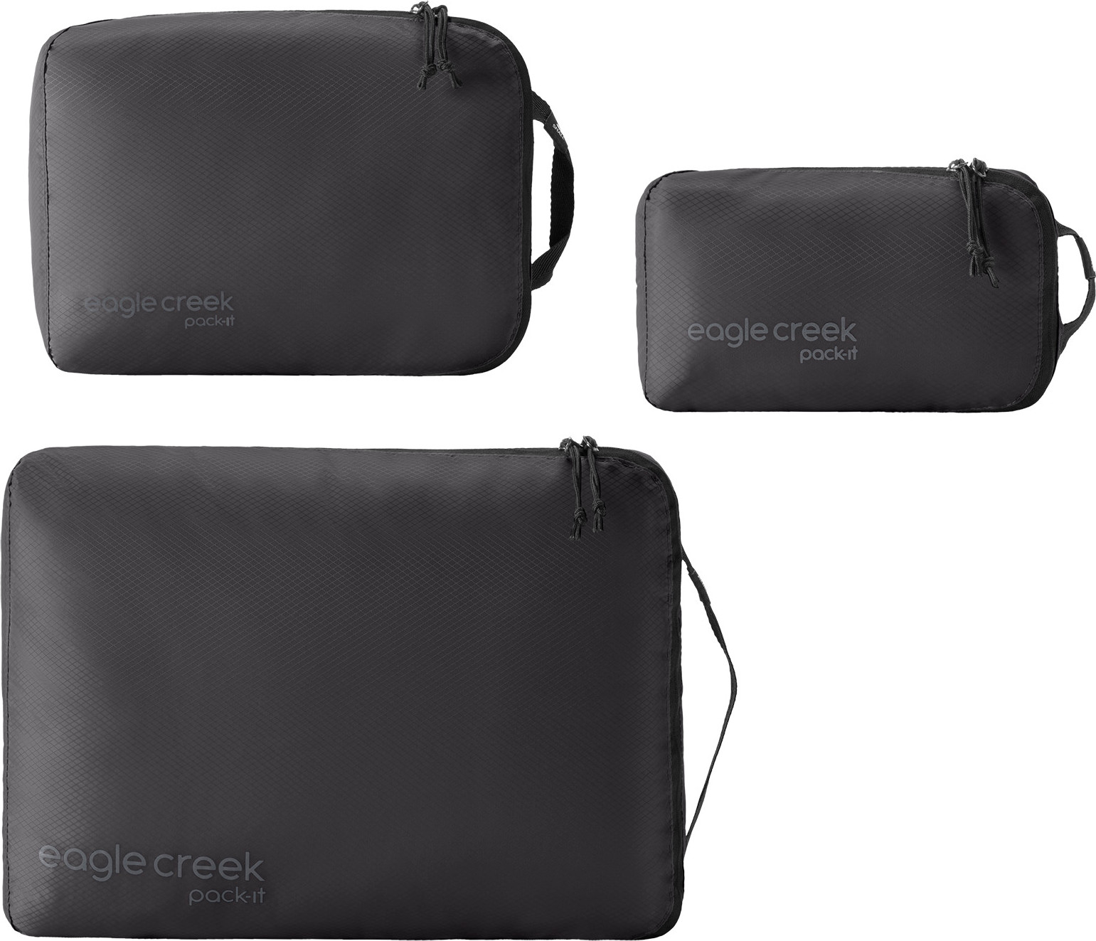 Eagle Creek Pack-It Isolate Cube Set XS/S/M Black, not_defined