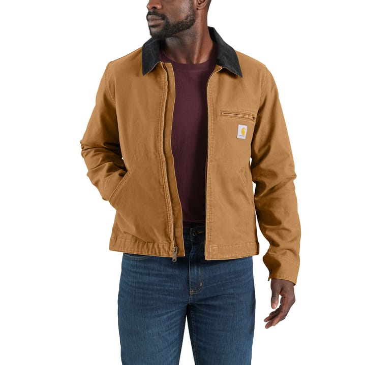 Carhartt Men's Relaxed Fit Duck Detroit Jacket Brown Carhartt