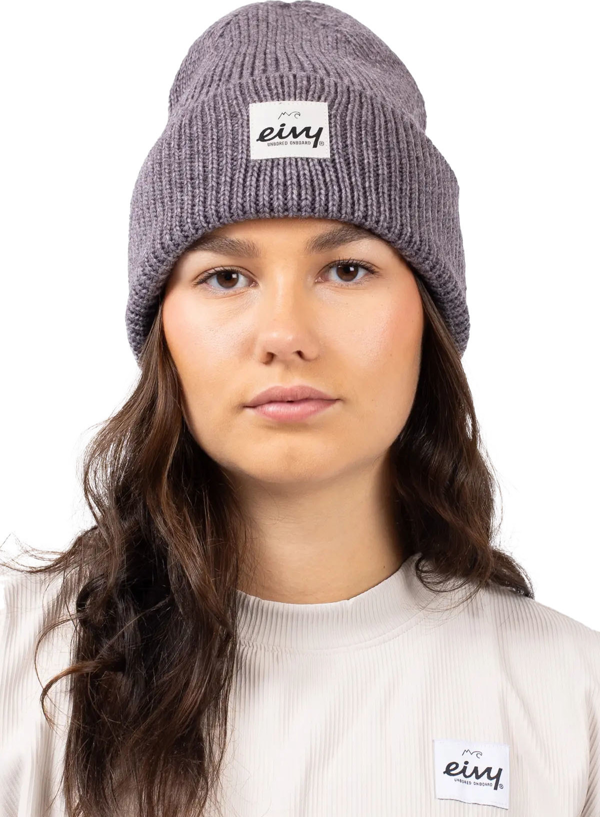 Eivy Women’s Easter Rib Wool Beanie Grey Melange