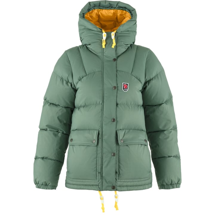 Fjällräven Women's Expedition Down Lite Jacket Patina Green-Mustard Yellow Fjällräven