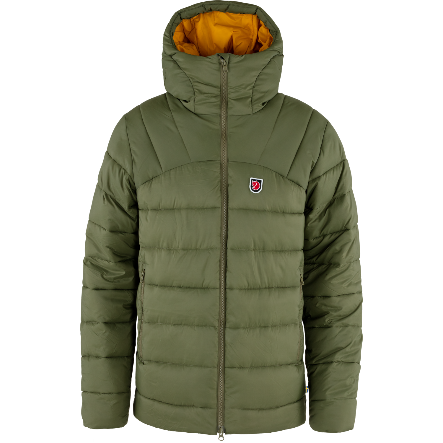 Fjällräven Men’s Expedition Mid Winter Jacket Green-Mustard Yellow