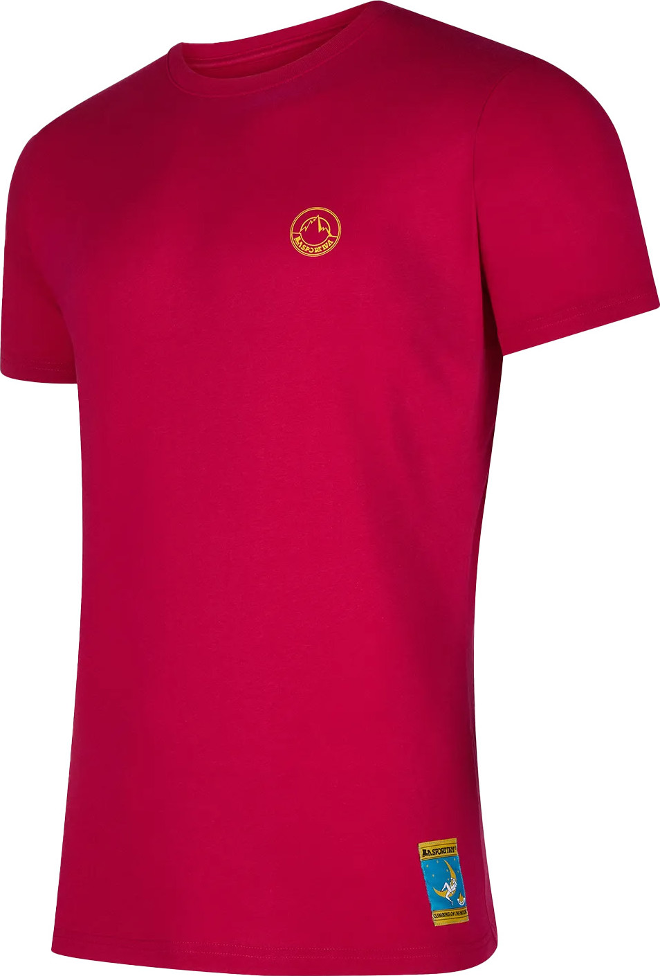 La Sportiva Men’s Climbing On The Moon T-Shirt Fucsia/Giallo