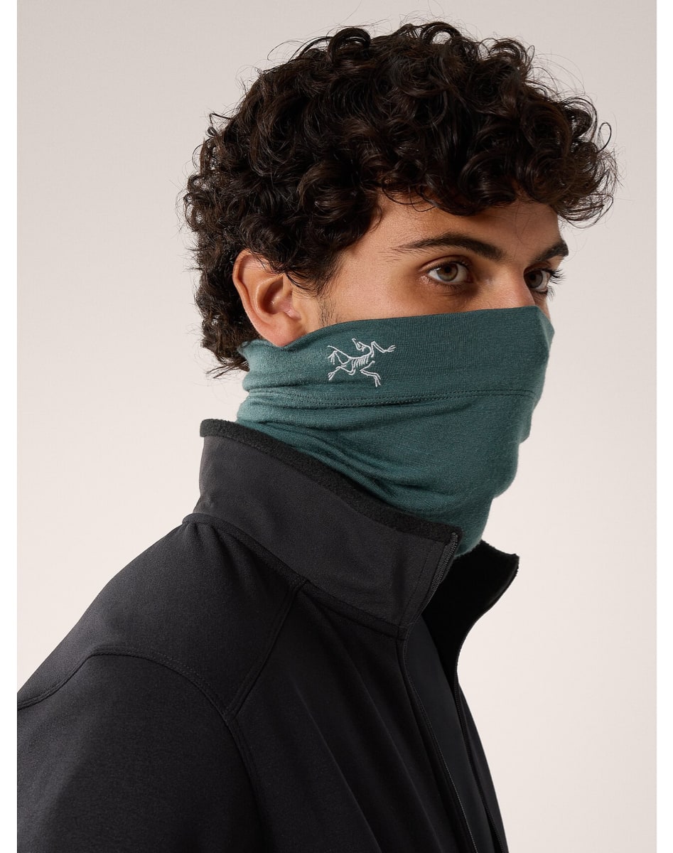 Arc'teryx Rho Lightweight Wool Neck Gaiter Boxcar | Fjellsport.no