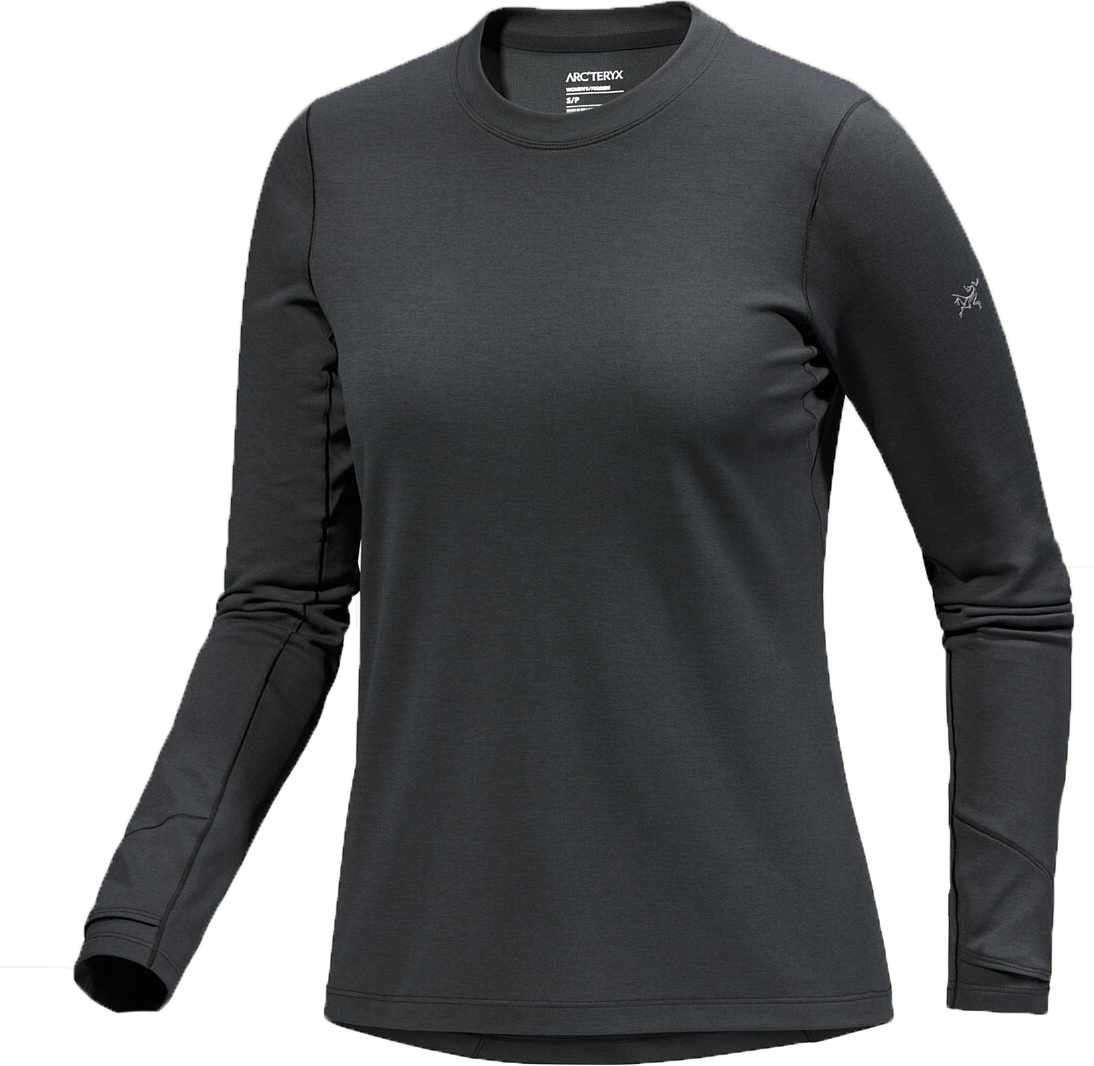 Arc’teryx Women’s Taema Thermal Crew Longsleeve Black Heather