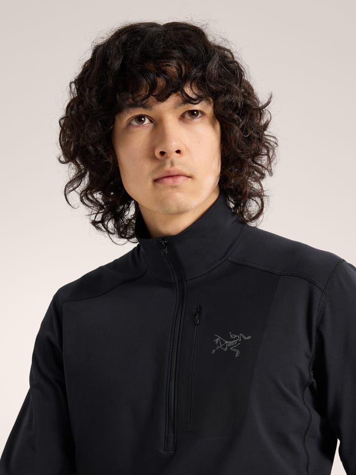 Arc'teryx Rho Lt Zip Neck Men'S Black Arc'teryx