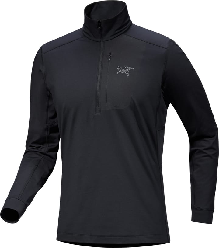 Arc'teryx Rho Lt Zip Neck Men'S Black Arc'teryx