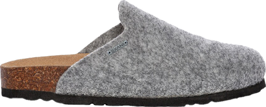 Exani Men’s Felt Slipper Light Grey