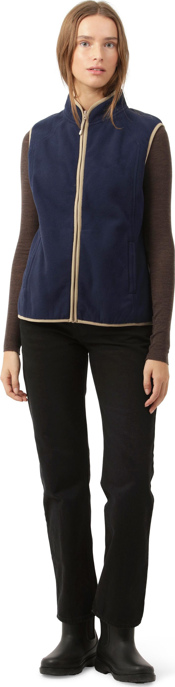 Ilse Jacobsen Women's Fleece Vest Navy Ilse Jacobsen