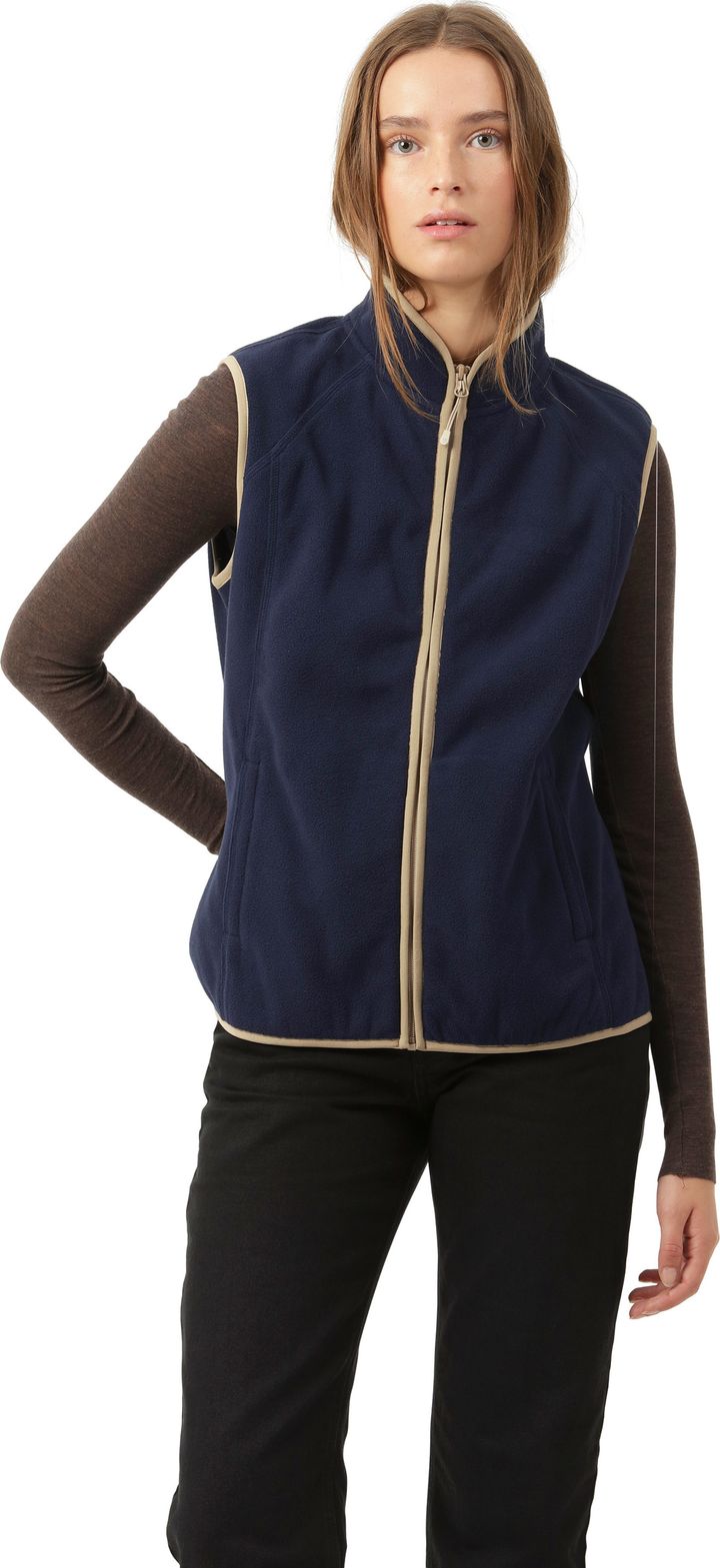 Ilse Jacobsen Women's Fleece Vest Navy Ilse Jacobsen