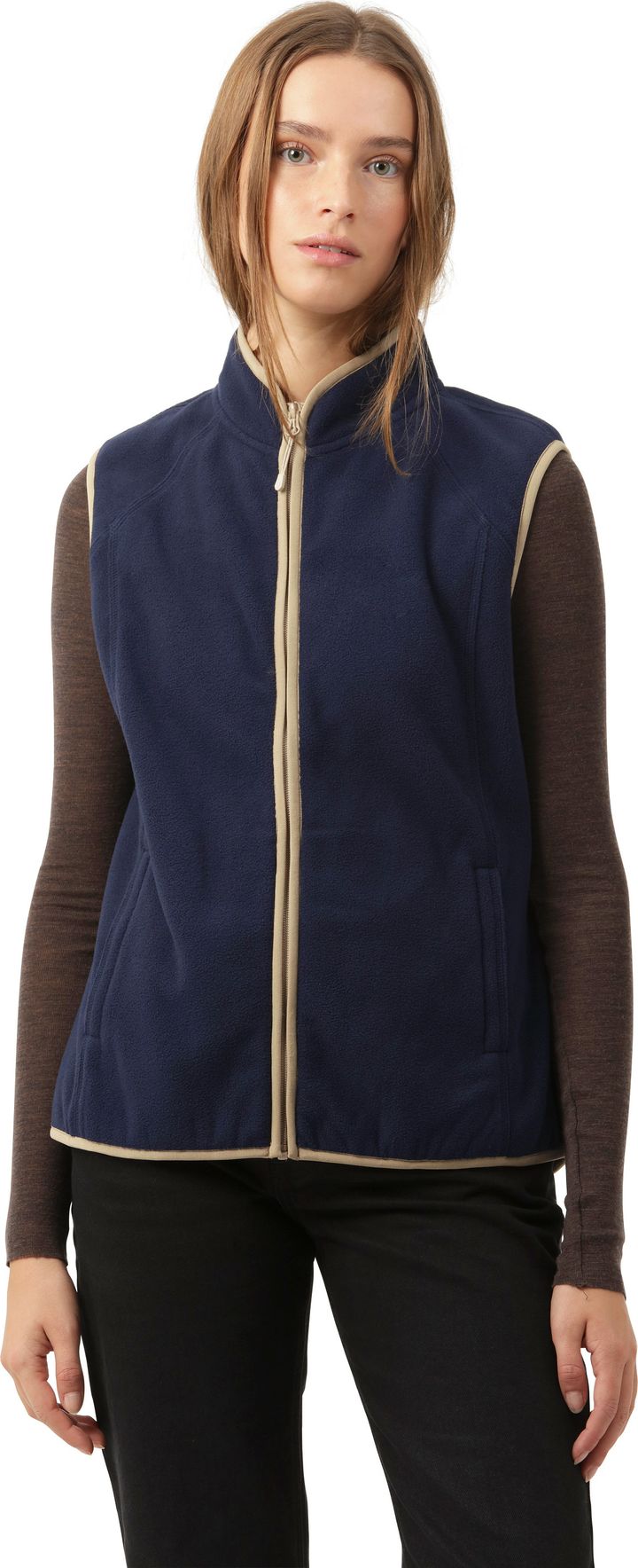 Ilse Jacobsen Women's Fleece Vest Navy Ilse Jacobsen