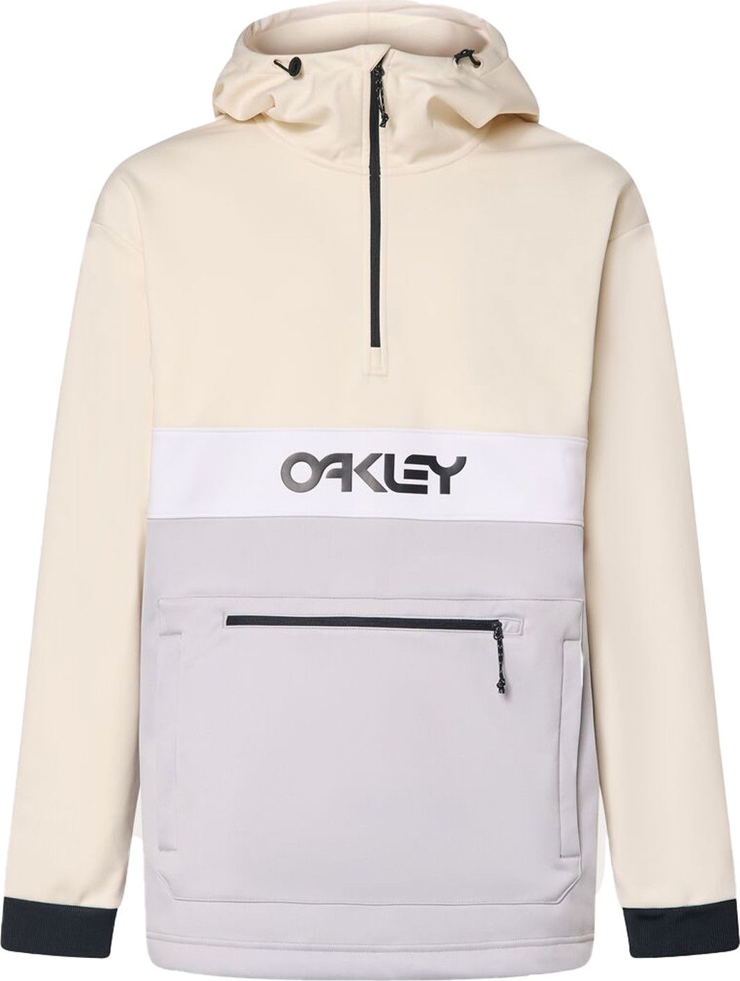 Oakley Men's Tnp Nose Grab Softshell Hoodie Lunar Rock/arctic White