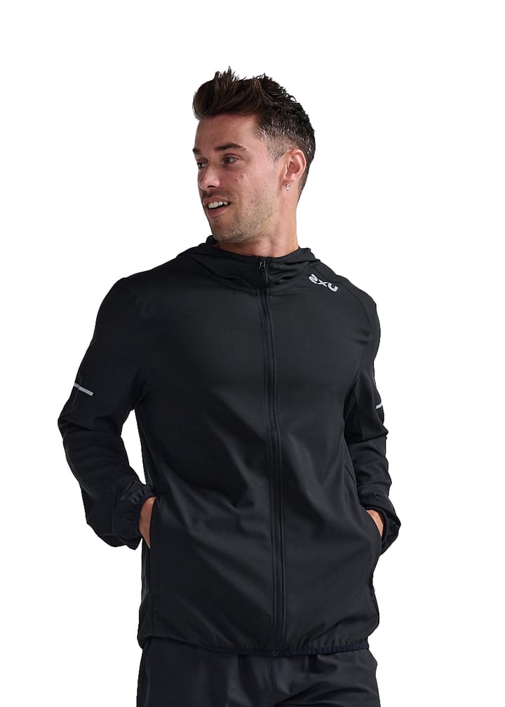 2XU Men's Aero Jacket Black/Silver Reflective 2XU