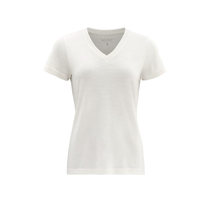 Devold Hareid Merino 200 Tee V-Neck Wmn White Devold