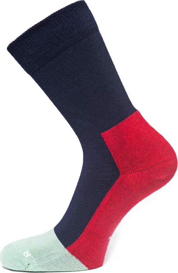 Ulvang Hero Warm Crew Sock Navy Blue/Chili Red/Granite Green