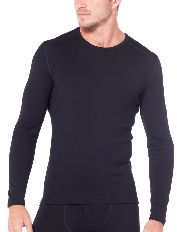 Icebreaker Mens 260 Tech LS Crewe Black Icebreaker