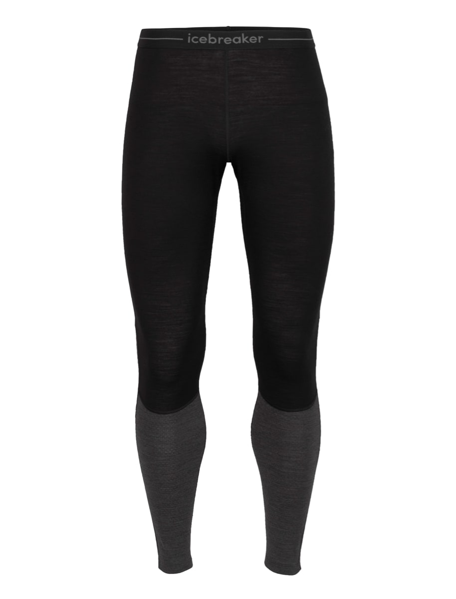 Icebreaker Men’s Zoneknit 200 Leggings Black/Jet Heather