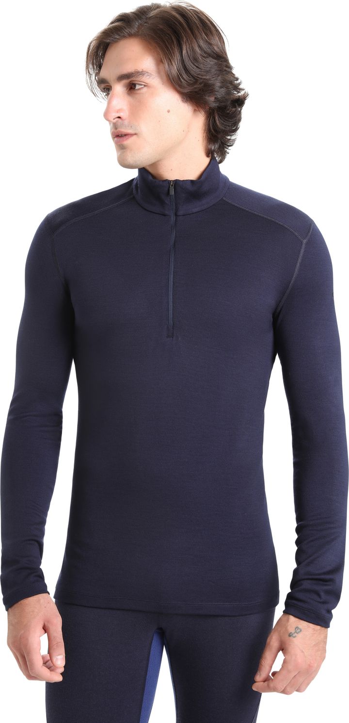 Icebreaker Men's 260 Tech Longsleeve Half Zip Midnight Navy Icebreaker