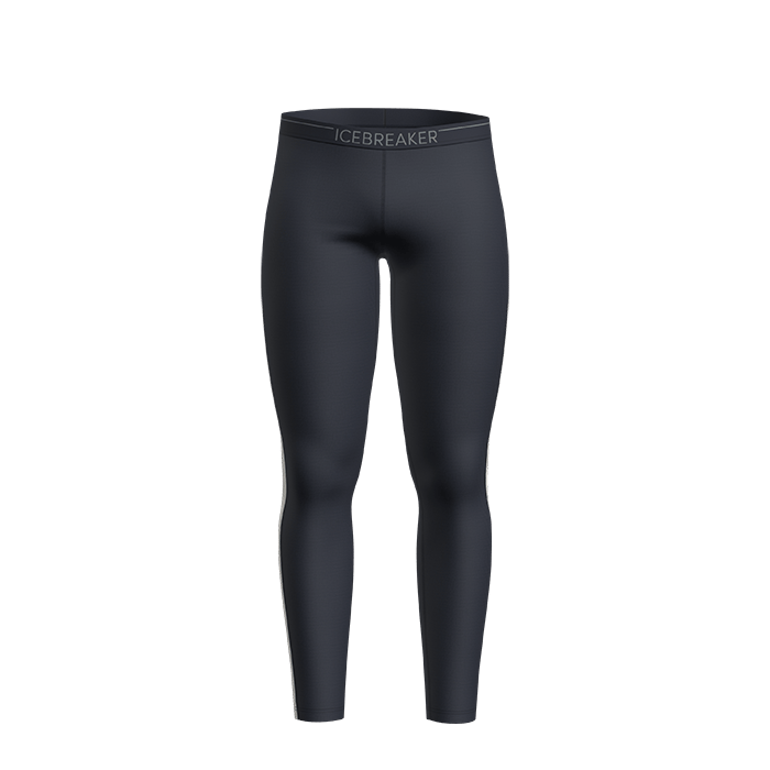 Icebreaker Men's Merino 200 Sonebula Thermal Leggings Midnight Navy/Snow Icebreaker