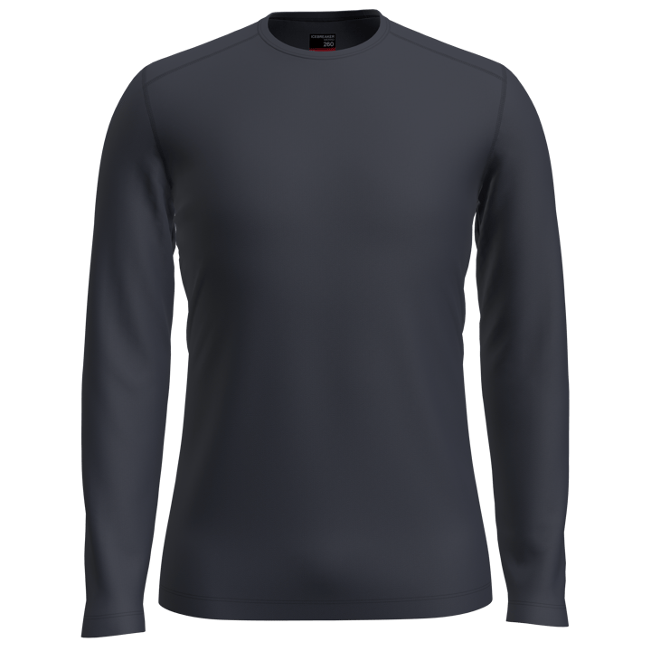 Icebreaker Mens 260 Tech LS Crewe Midnight Navy Icebreaker