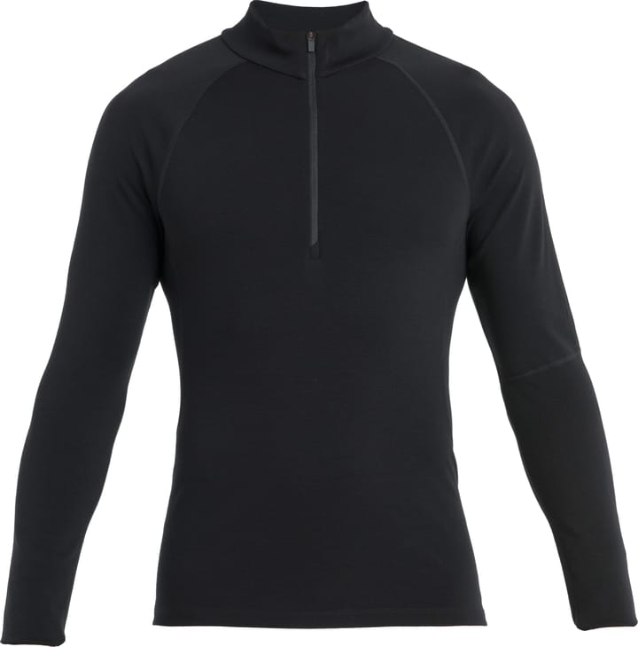 Icebreaker Men's Merino 300 MerinoFine™ Polar Longsleeve Half Zip Black Icebreaker