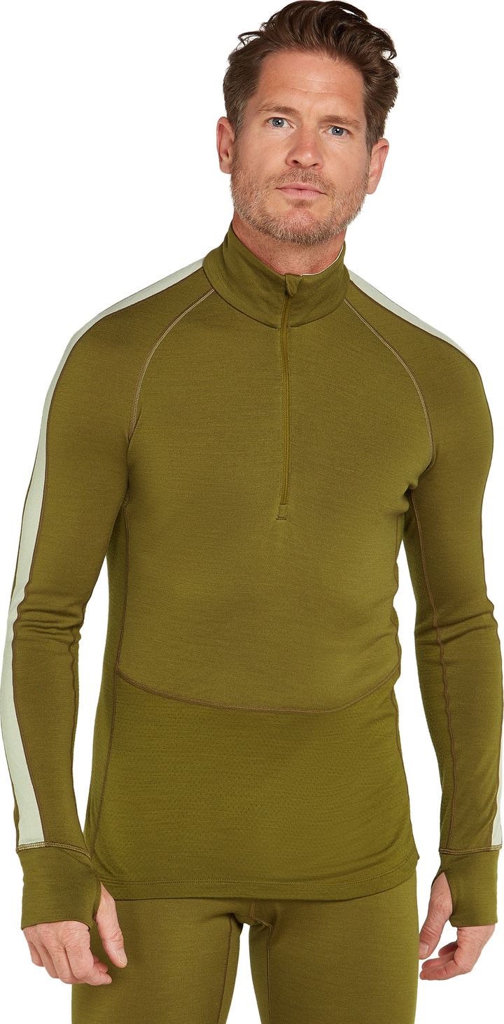 Icebreaker M Zoneknit 260 Ls Half Zip Algae/ashen/cb Icebreaker